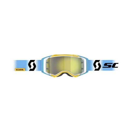 Scott Goggle Prospect 6days 2023 ARG white/blue yellow chrome works