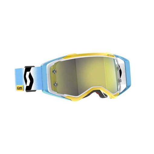 Scott Goggle Prospect 6days 2023 ARG white/blue yellow chrome works