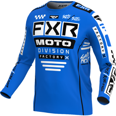 FXR Podium Gladiator MX Jersey Blue/Black
