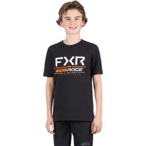 FXR Yth Race Division Premium T-Shirt Black/Orange