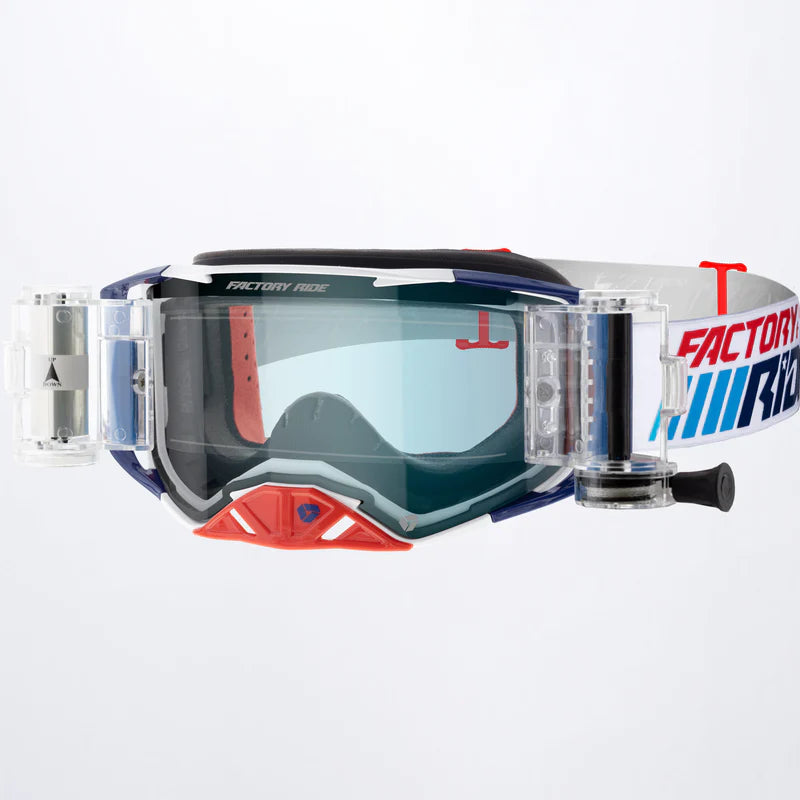 Factory Ride Roll-off Goggle Patriot OS